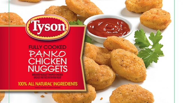 Packaging for the recalled Tyson Foods Panko Chicken Nuggets