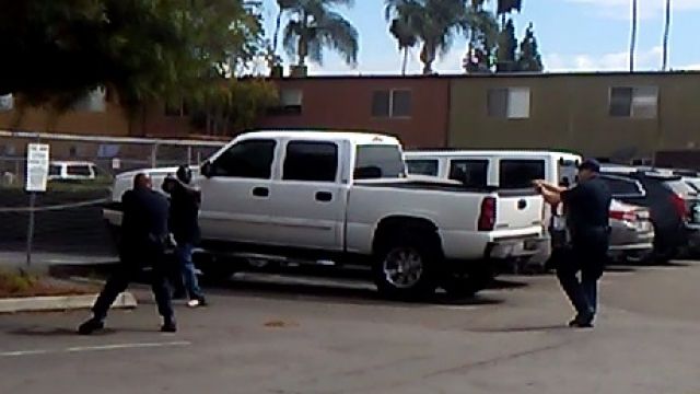 A still image taken from video of the shooting