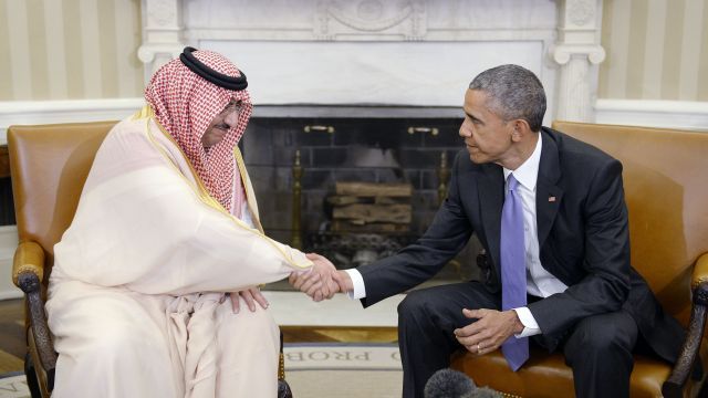 President Obama and Saudi Crown Prince Mohammed bin Nayef.