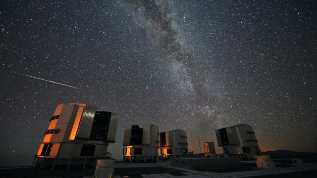 The Milky Way over the European Southern Observatory's Very Large Telescope