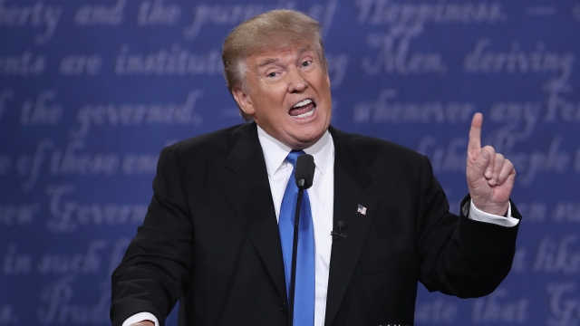 Donald Trump speaks during the first 2016 Presidential Debate.