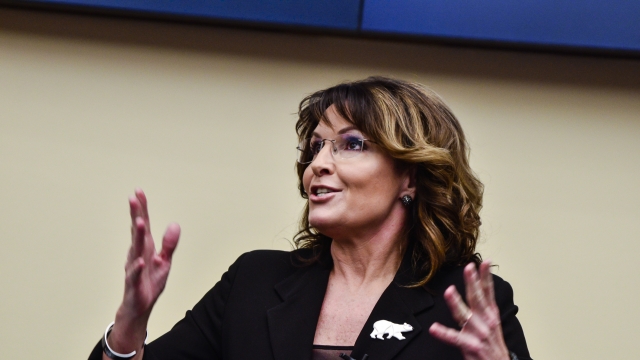 Former Alaska governor and vice presidential candidate Sarah Palin