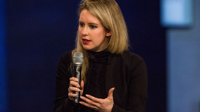 Elizabeth Holmes, founder and CEO of Theranos, speaks at the Clinton Global Initiative's closing session.