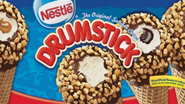 Drumstick ice cream cone box.