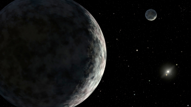 An artist's rendering of dwarf planet Eris.