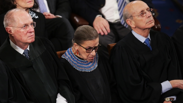 Supreme Court justice Ruth Bader Ginsburg during the State of the Union