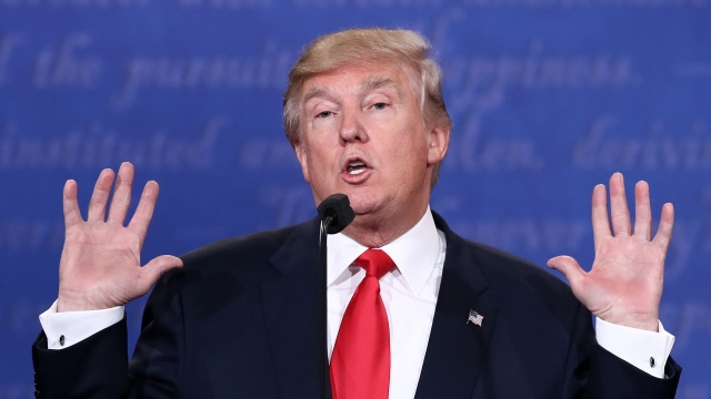 Donald Trump at the third presidential debate