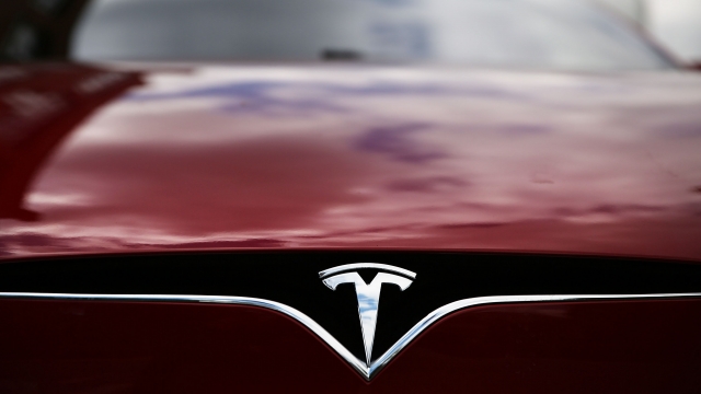 A Tesla Model S.