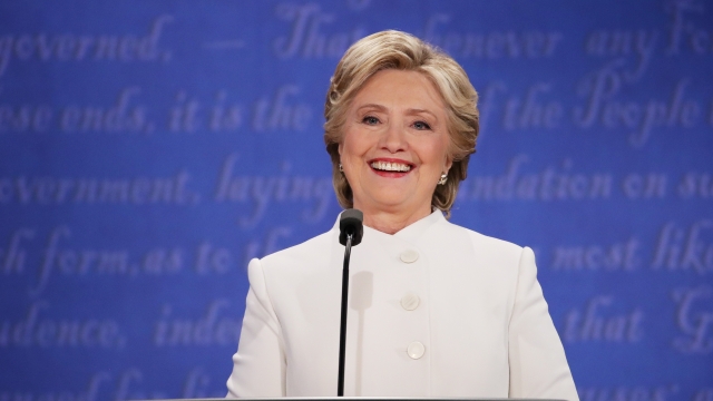 Hillary Clinton at the third presidential debate.