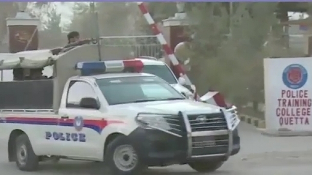 A police training center in Quetta, Pakistan, was attacked early Tuesday.