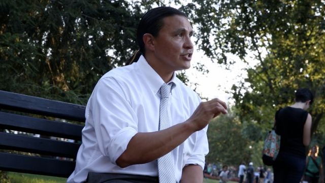 Chase Iron Eyes is a candidate for congress in North Dakota. He's from the Standing Rock reservation.