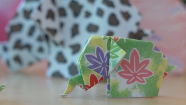 An origami elephant