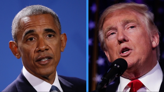 President Barack Obama and President-elect Donald Trump
