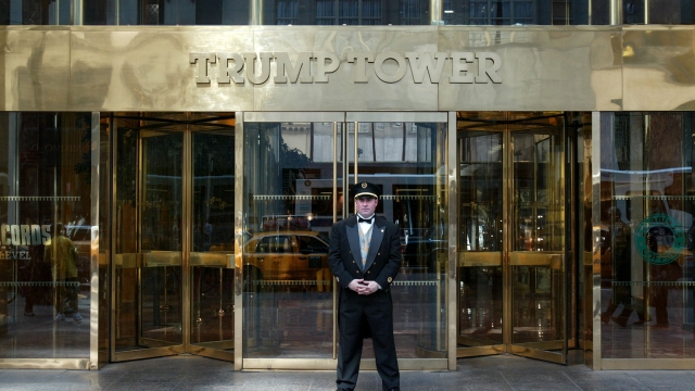 Doorman outside Trump Tower