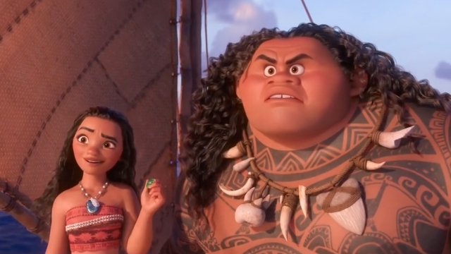 Two of the characters in the movie 'Moana.'
