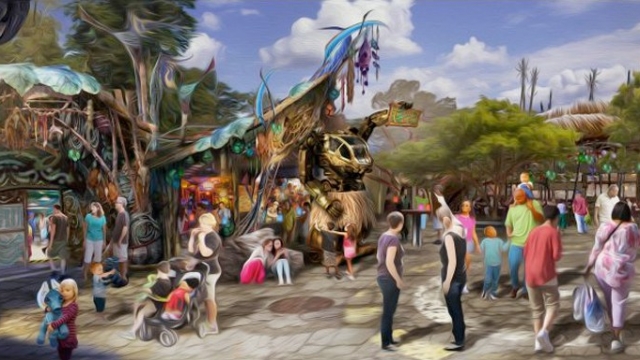 Concept sketch of Disney's new Avatar-themed land