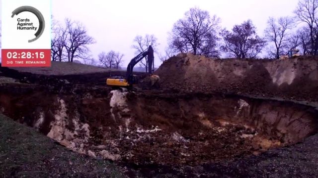 A giant hole in the ground