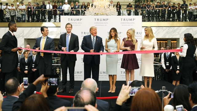 The Trump family at Trump International Hotel in Washington, D.C.
