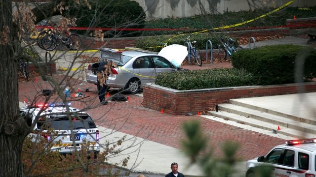 The scene of the Ohio State University attack