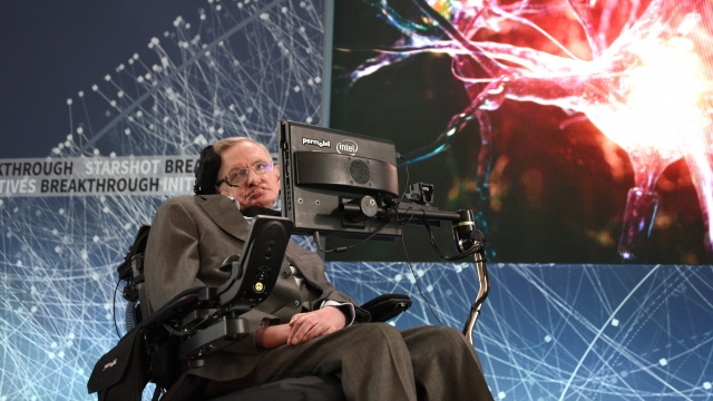 Stephen Hawking hosts a press conference.