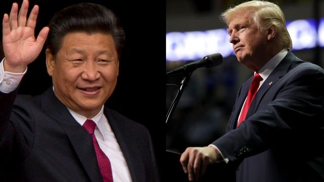 Chinese President Xi Jinping and Donald Trump