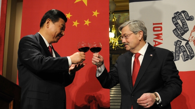 President Xi Jinping and Governor Terry Branstad