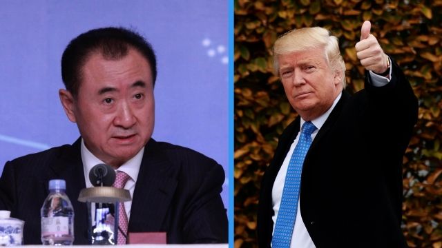 Wang Jianlin and Donald Trump