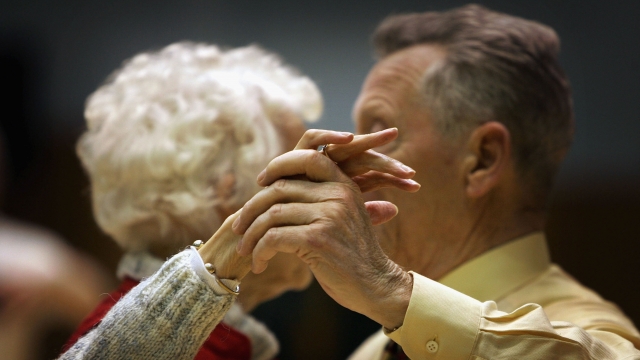 Senior Citizens take part in the Kelvinside weekly tea dance.