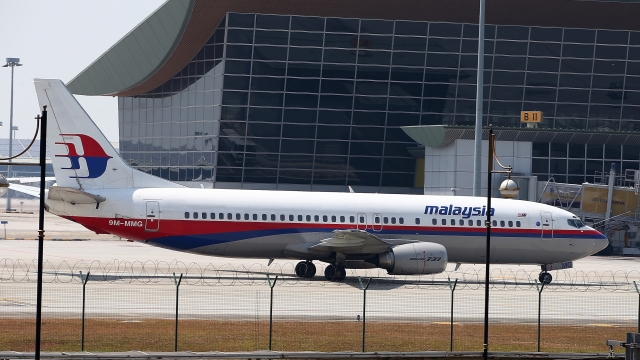 A Malaysia Airlines passenger plane.