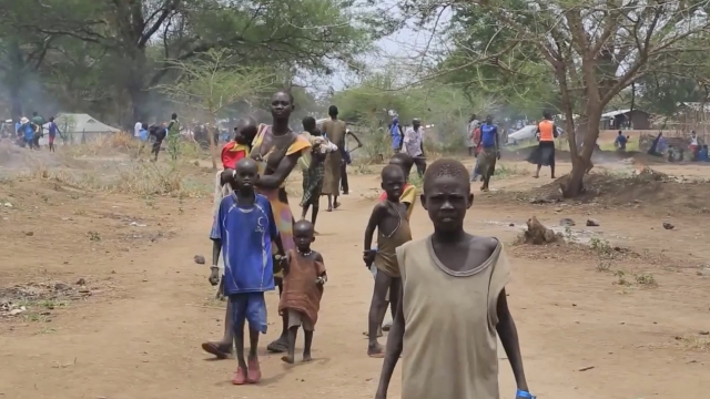 Displaced people from South Sudan
