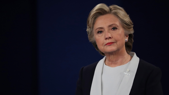Hillary Clinton at town hall debate in St Louis, Missouri
