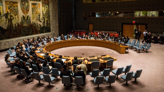 The United Nations Security Council meets.