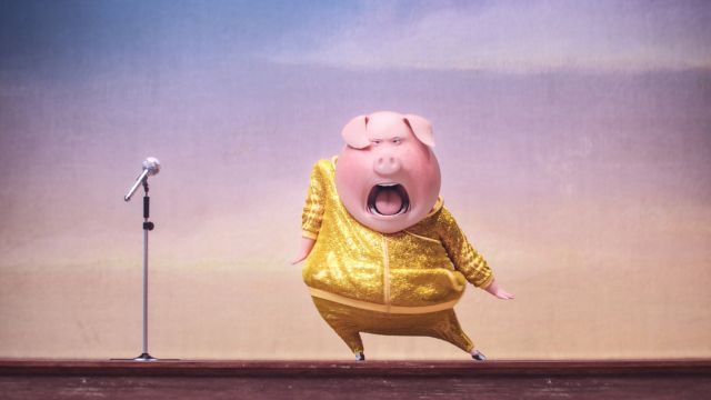 A pig from the movie "Sing"