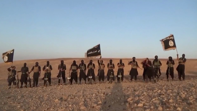 Fighters in an ISIS propaganda video