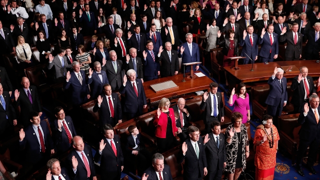Members of the 115th Congress take their oath of office