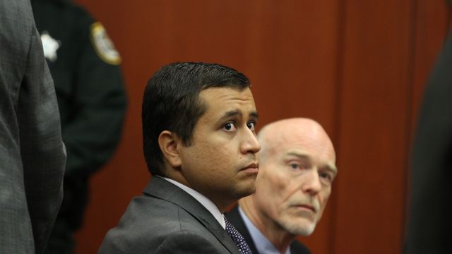 George Zimmerman sits in a Seminole County courtroom in 2012.