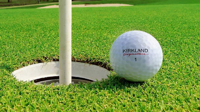 A Kirkland Signature golf ball