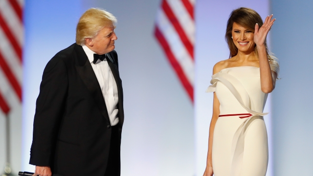 President Donald Trump and first lady Melania Trump at the Freedom Ball