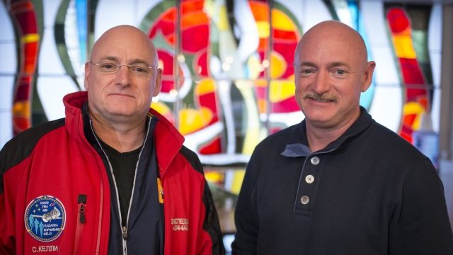 Scott Kelly and twin brother Mark Kelly