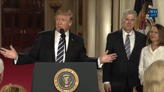 President Trump and Judge Neil Gorsuch