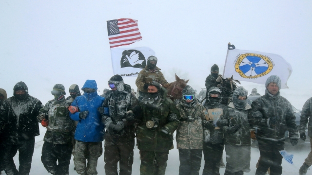 Dakota Access pipeline protesters.