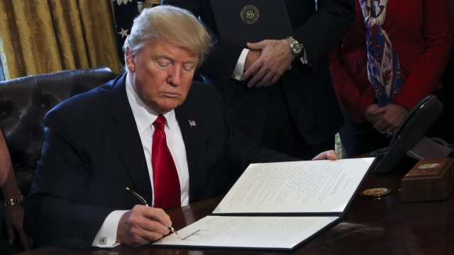President Trump signs orders