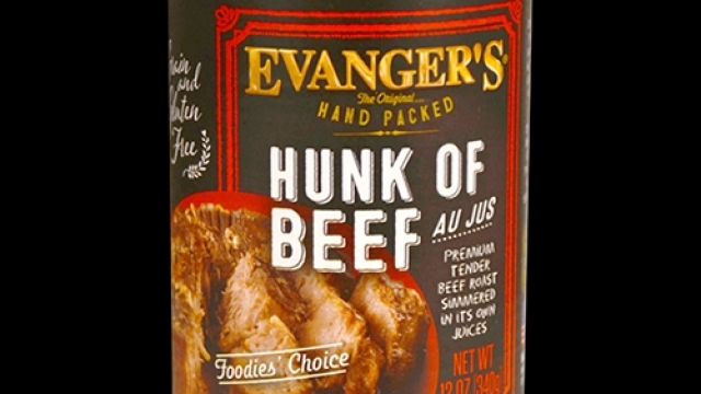 Photo of Evanger's Hunk of Beef Au Jus dog food.
