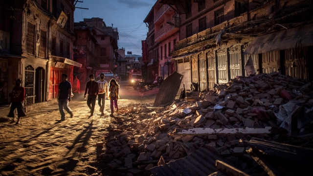 The aftermath of the 2015 Nepal Earthquake
