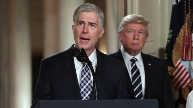 Judge Neil Gorsuch after being nominated for the Supreme Court.