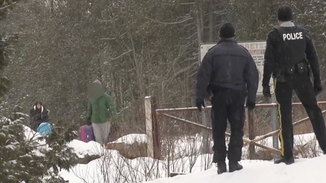 Refugees at the U.S.-Canada border