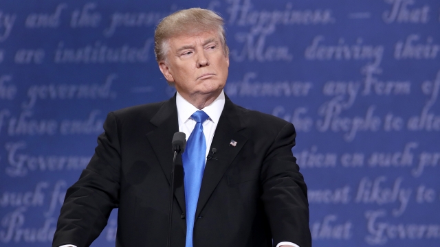 President Trump at a debate