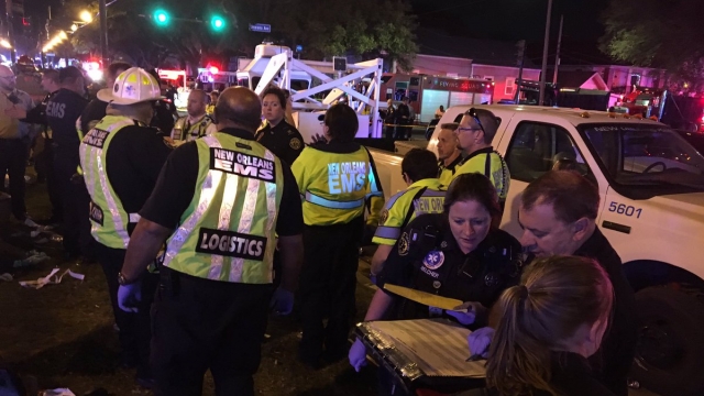 First responders at crash at New Orleans' Mardi Gras parade