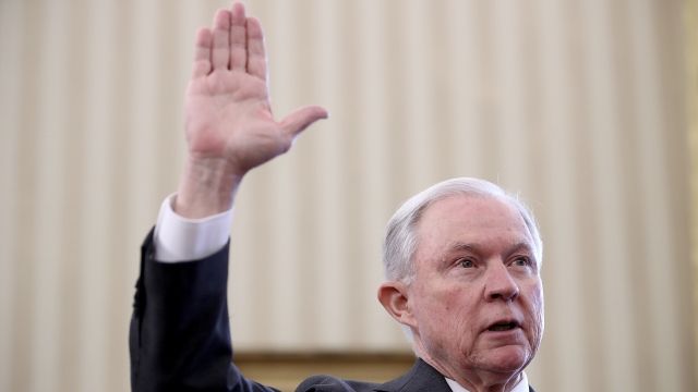 Jeff Sessions is sworn in as the new U.S. Attorney General.