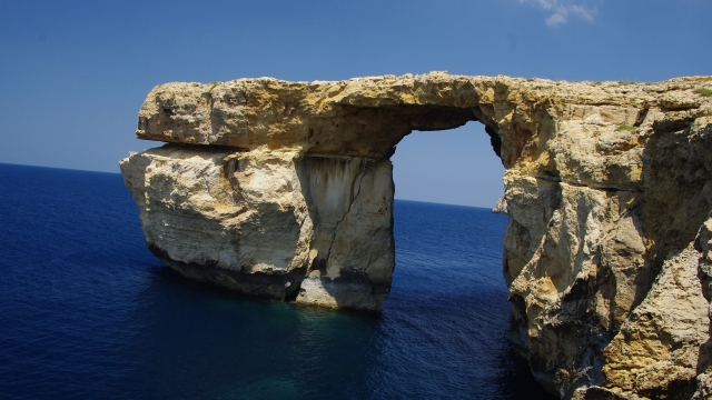 The Azure Window in Malta before it collapsed.
